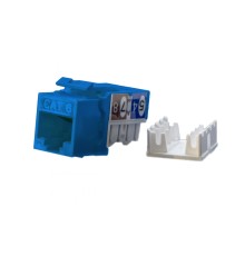 Вставка Keystone Jack RJ-45 (8P8C) Hyperline KJ9-8P8C-C6-90-BL