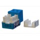 Вставка Keystone Jack RJ-45 (8P8C) Hyperline KJ9-8P8C-C6-90-BL