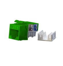 Вставка Keystone Jack RJ-45 (8P8C) Hyperline KJ9-8P8C-C6-90-GN