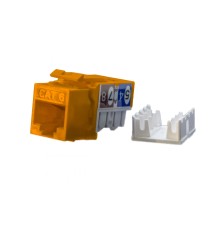 Вставка Keystone Jack RJ-45 (8P8C) Hyperline KJ9-8P8C-C6-90-OR