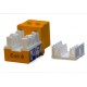 Вставка Keystone Jack RJ-45 (8P8C) Hyperline KJ9-8P8C-C6-90-OR