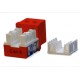 Вставка Keystone Jack RJ-45 (8P8C) Hyperline KJ9-8P8C-C6-90-RD