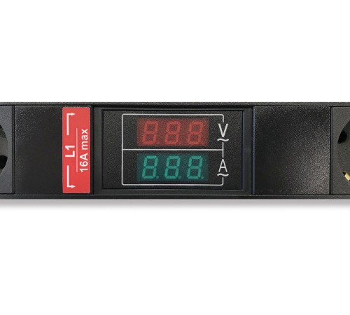 Блок розеток вертикальный Hyperline SHE-24SH-BAV-CB