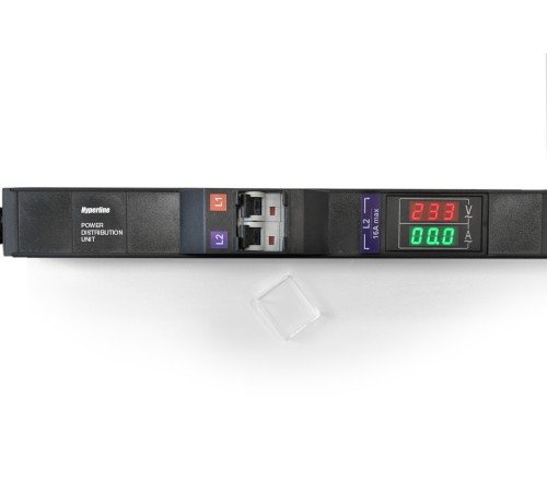 Блок розеток вертикальный Hyperline SHE-24SH-BAV-CB