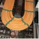 Перфорированный вертикальный кабельный организатор-лоток 150х9 мм высотой 979 для шкафа серии TTR TTB 22U черный Hyperline CDV-150x9-22U-RAL9005