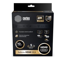 Кабель аудио-видео Cactus CS-HDMI.2.1-5