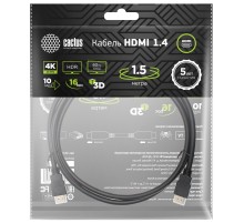 Кабель аудио-видео Cactus CS-HDMI.1.4-1.5
