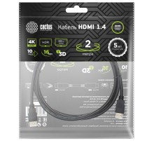 Кабель аудио-видео Cactus CS-HDMI.1.4-2
