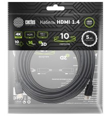 Кабель аудио-видео Cactus CS-HDMI.1.4-10