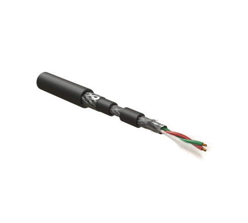 Кабель для шины PROFIBus-DP Hyperline PFDP-SF-1x2x22/7-ARM/W-SHF1/SHF2-BK