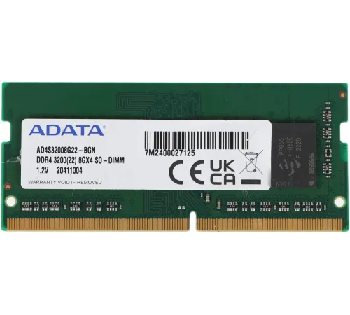Память DDR4 3200MHz Adata AD4S32008G22-BGN