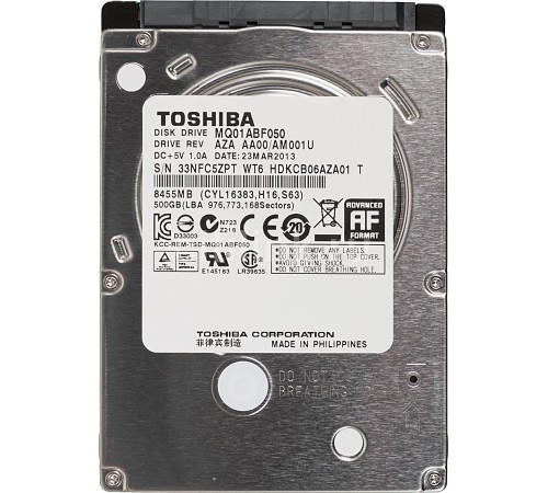 Жёсткий диск Toshiba MQ01ABF050