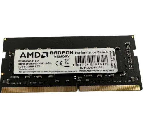 Память DDR4 4Gb 2666MHz AMD R744G2606S1S-U