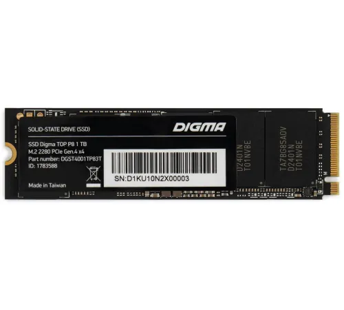 Накопитель SSD Digma PCIe 4.0 x4 1TB DGST4001TP83T