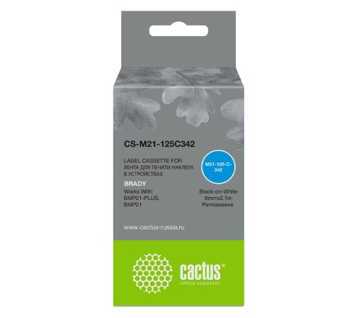 Картридж ленточный Cactus CS-M21-125C342