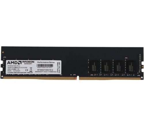 Память DDR4 4Gb 2133MHz AMD R744G2133U1S-U