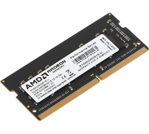 Память DDR4 4Gb 2400MHz AMD R744G2400S1S-U