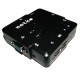 KVM Переключатель Netko настольный 2 порта USB+аудио в комплекте: кабеля 1.8м (NLVVUA18) черный NCS-21UA (54954)