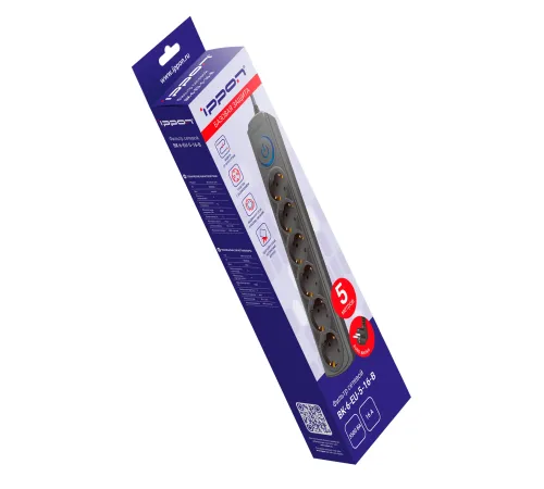 Сетевой фильтр Ippon BK-6-EU-5-16-B