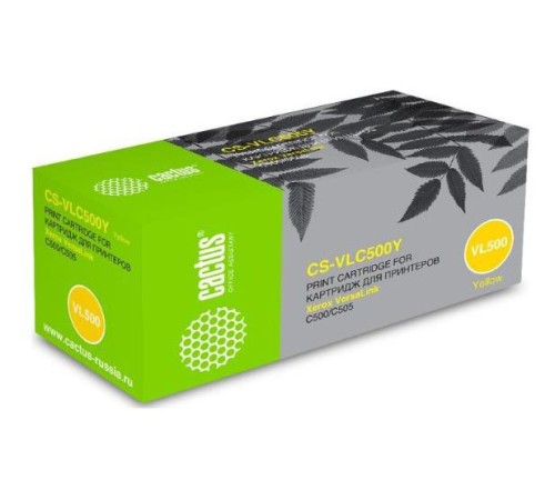 Картридж лазерный Cactus CS-VLC500YRU