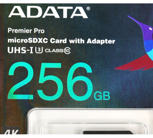 Флеш карта microSDXC Adata AUSDX256GUI3V30SA2-RA1