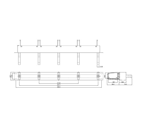 Патч-панель Hyperline PPTR-19-4CU-RNG-STL Патч-панель Hyperline PPTR-19-4CU-RNG-STL