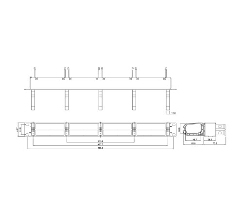 Патч-панель Hyperline PPTR-19-8CU-RNG-STL Патч-панель Hyperline PPTR-19-8CU-RNG-STL