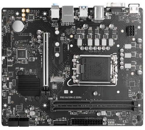 Материнская плата MSI PRO H610M-E DDR4 Материнская плата MSI PRO H610M-E DDR4