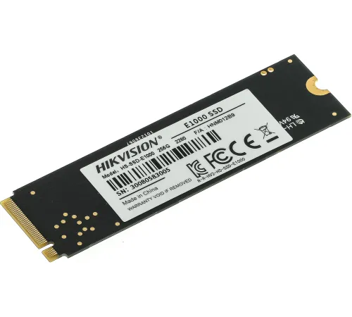 Накопитель SSD Hikvision PCIe 3.0 x4 256GB HS-SSD-E1000/256G