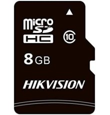 Флеш карта microSDHC 8GB Hikvision HS-TF-C1(STD)/8G/Adapter