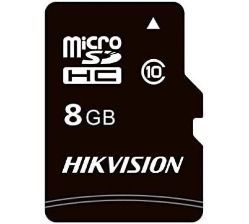Флеш карта microSDHC 8GB Hikvision HS-TF-C1(STD)/8G/Adapter