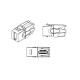 Вставка формата Keystone Jack с проходным адаптером HDMI 2.0 (Type A) 90 градусов ROHS черная Hyperline KJ1-HDMI-AV18-BK
