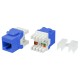 Вставка Keystone Jack RJ-45 (8P8C) Hyperline KJ8-8P8C-C5e-180-BL