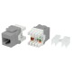 Вставка Keystone Jack RJ-45 (8P8C) Hyperline KJ8-8P8C-C5e-180-GY