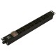 Блок распределения питания Hyperline SHE19-8IEC-S-CB