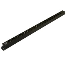 Блок розеток вертикальный Hyperline SHE-18SH-CB