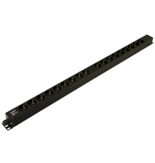 Блок розеток вертикальный Hyperline SHE-18SH-CB