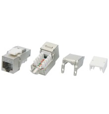 Вставка Keystone Jack RJ-45 (8P8C) Hyperline KJ9-8P8C-C5e-90-SH-F-WH