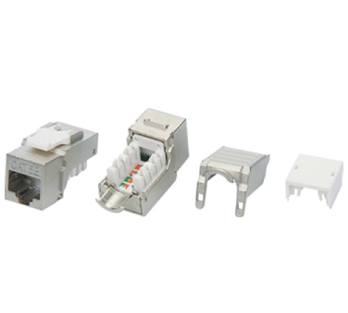 Вставка Keystone Jack RJ-45 (8P8C) Hyperline KJ9-8P8C-C5e-90-SH-F-WH
