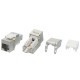 Вставка Keystone Jack RJ-45 (8P8C) Hyperline KJ9-8P8C-C5e-90-SH-F-WH
