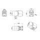 Вставка Keystone Jack RJ-45 (8P8C) Hyperline KJ8-8P8C-C6-180-TLS-WH