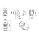 Вставка Keystone Jack RJ-45 (8P8C) Hyperline KJ8-8P8C-C6-180-TLS-SH-F-WH