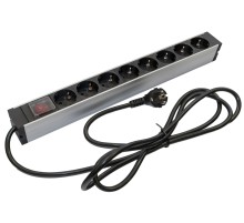 Блок распределения питания Hyperline SHZ19-8SH-S-2.5EU