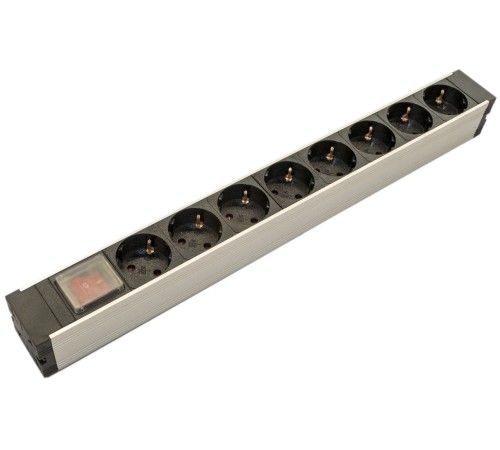 Блок распределения питания Hyperline SHZ19-8SH-S-IEC
