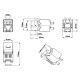 Вставка Keystone Jack RJ-45 (8P8C) Hyperline KJ8-8P8C-C5e-180-TLS-SH-F-WH