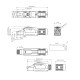 Разъем полевой оконцовки RJ-45 (8P8C) под витую пару для одножильного кабеля toolless категория 6A экранированный накручивающийся хвостовик красный Hyperline PLUE-8P8C-S-C6A-SH-RD