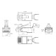 Разъем RJ-45 (8P8C) со вставкой (10 шт) Hyperline PLUG-8P8C-UV-C6-TW-SH-10