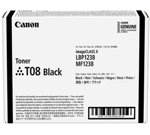 Картридж Canon T08 Black 3010C006