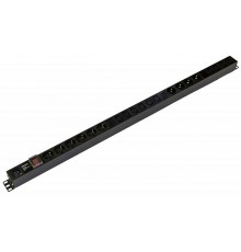Блок розеток вертикальный Hyperline SHE-10SH-10IEC-S-AIEC