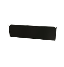 Фальш-панель на 3U цвет черный (RAL 9005) Hyperline BPV-3-RAL9005